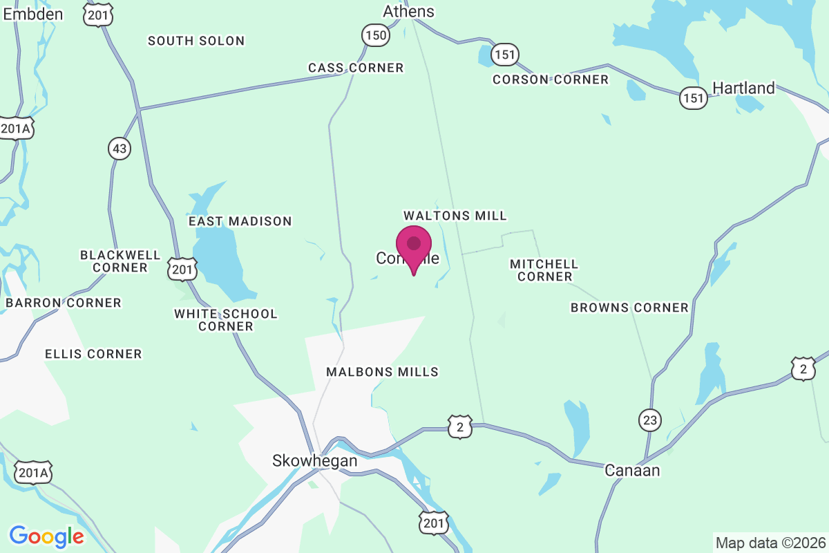 Cornville map