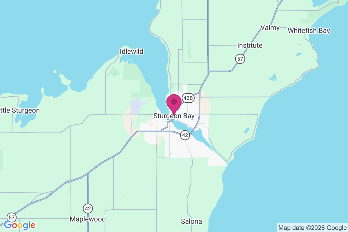 Sturgeon Bay map