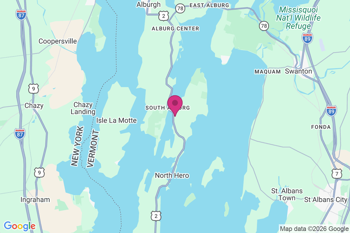 South Alburg map