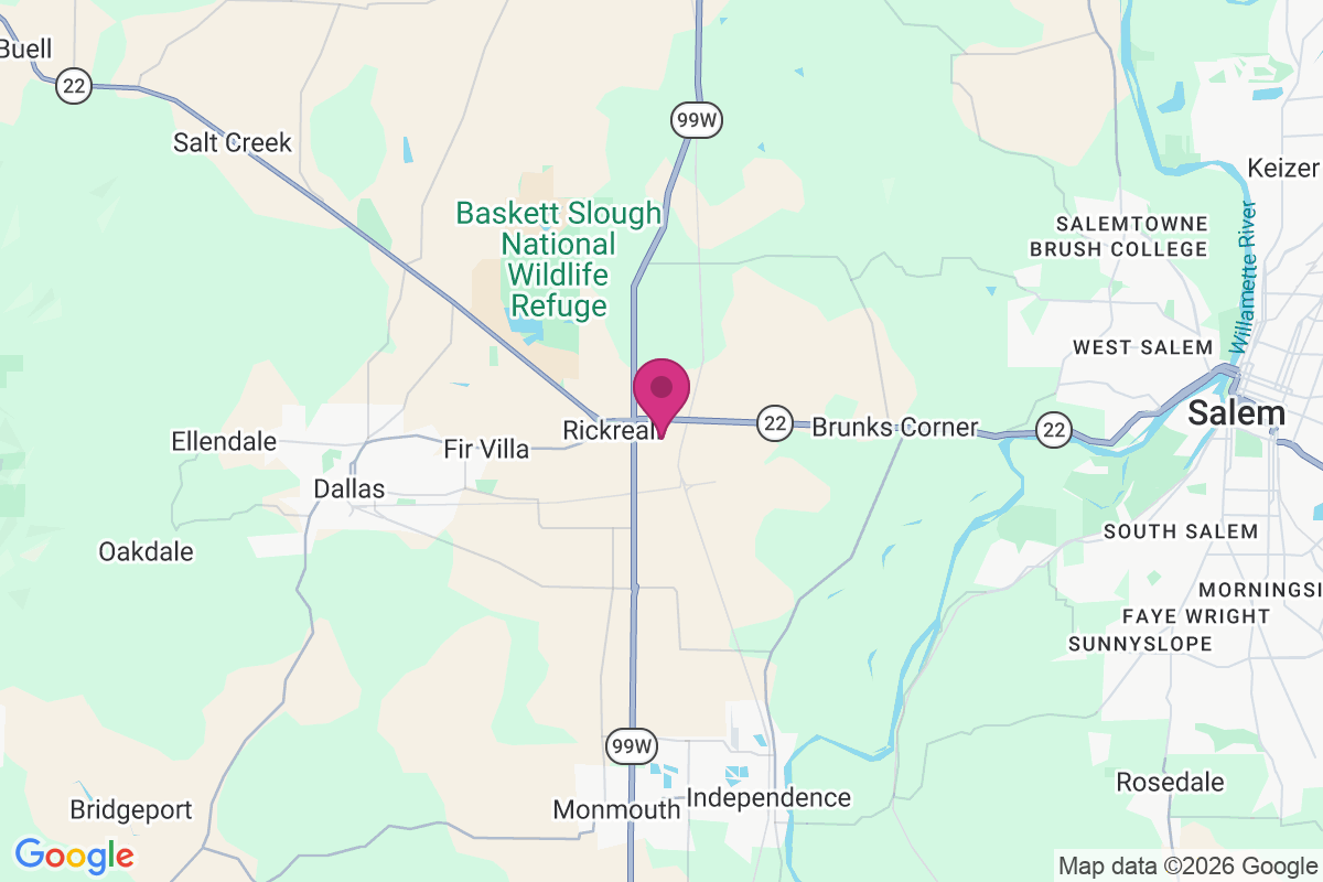 Rickreall map