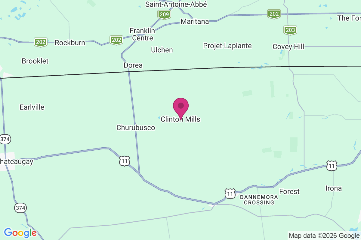 Clinton Mills map