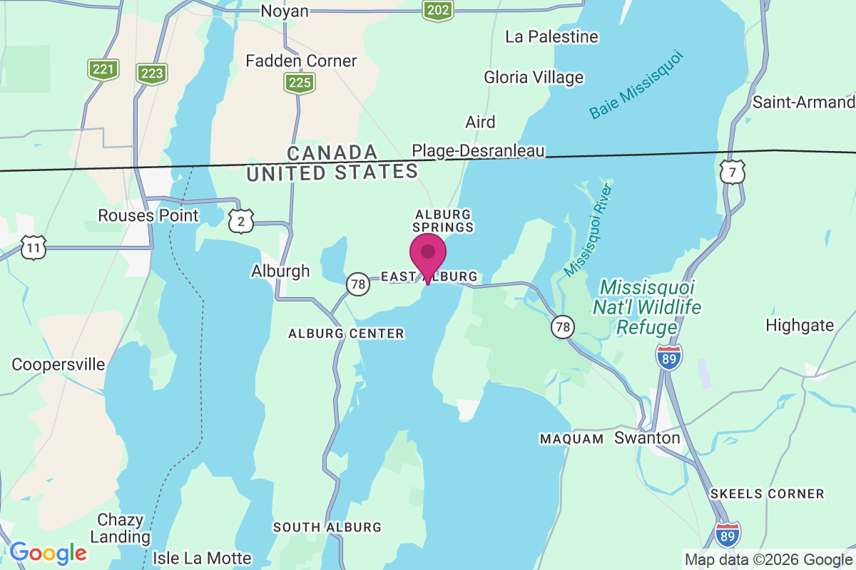 East Alburg map