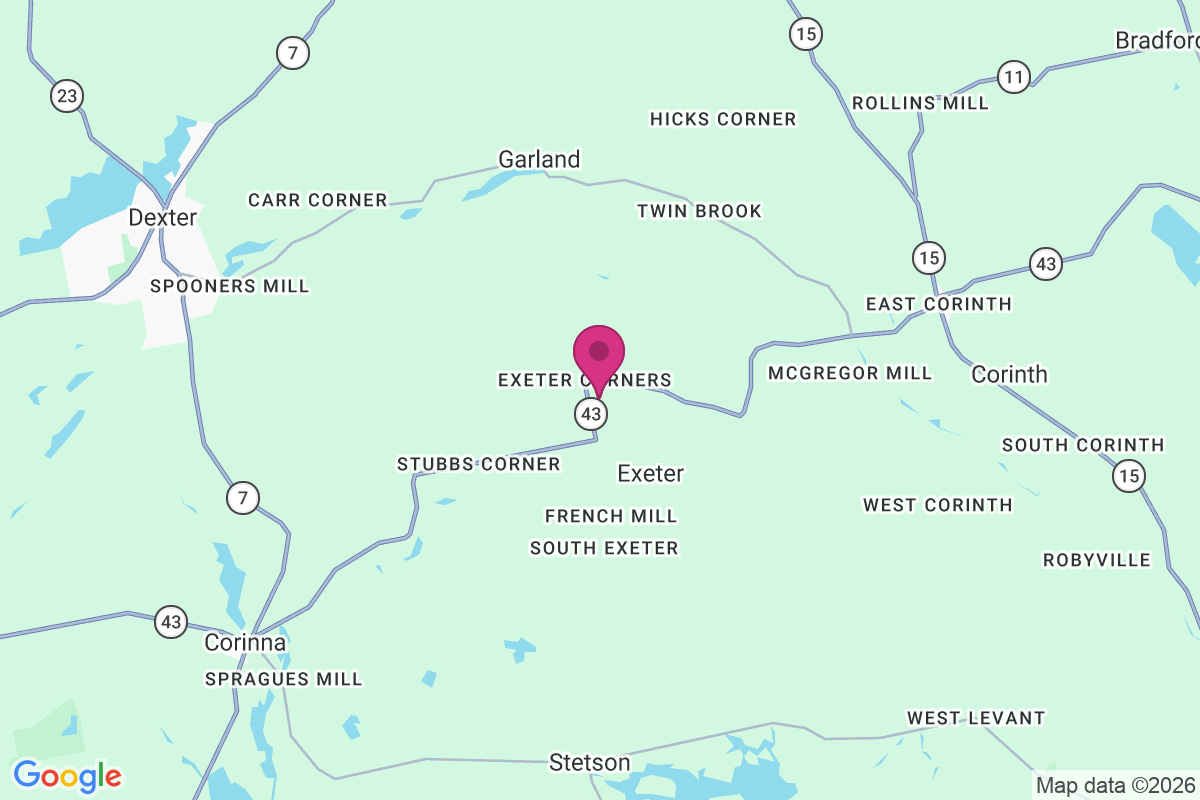 Exeter Corners map