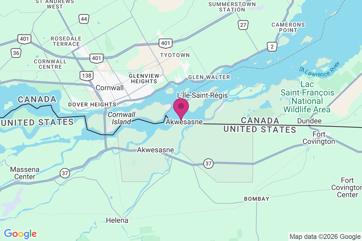 Akwesasne map