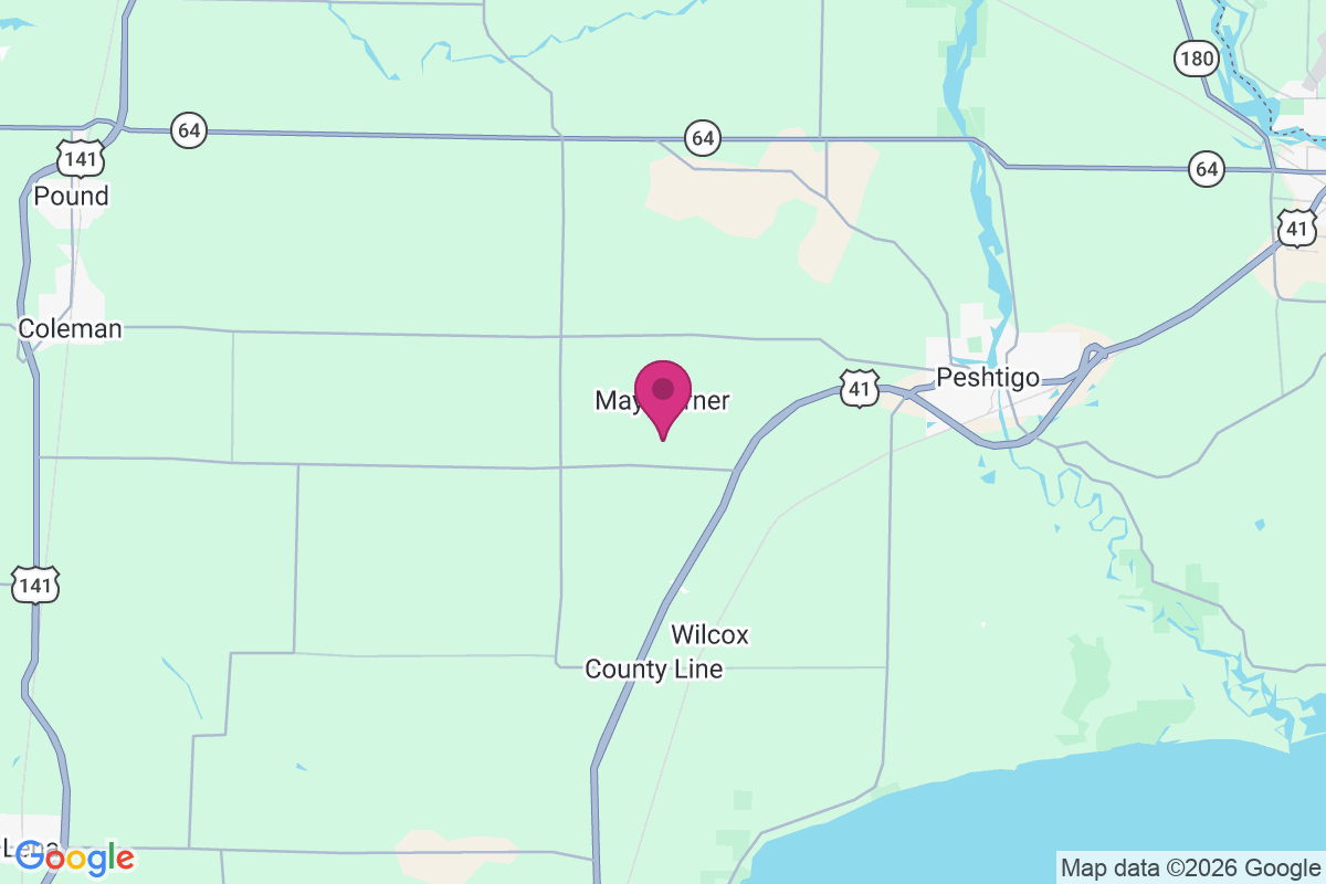 May Corner map