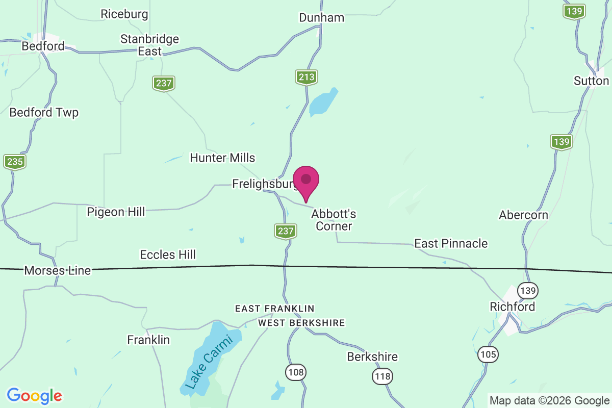 Frelighsburg map