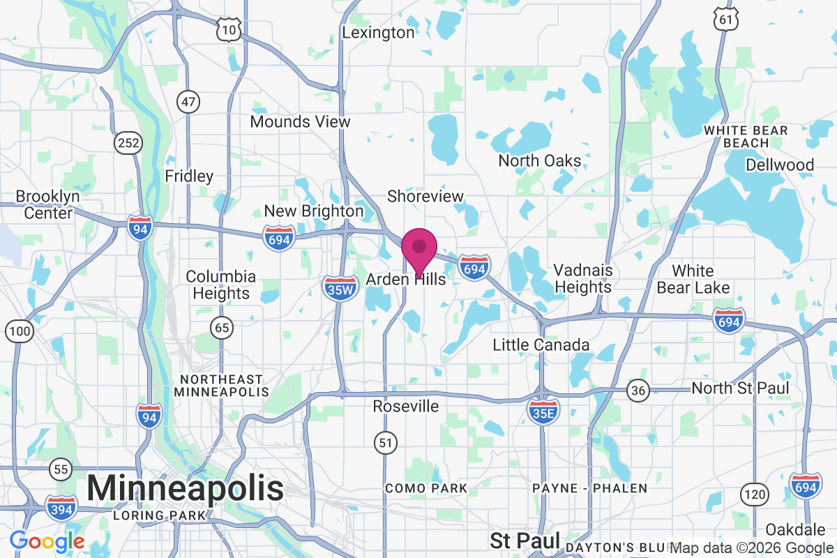 Arden Hills map