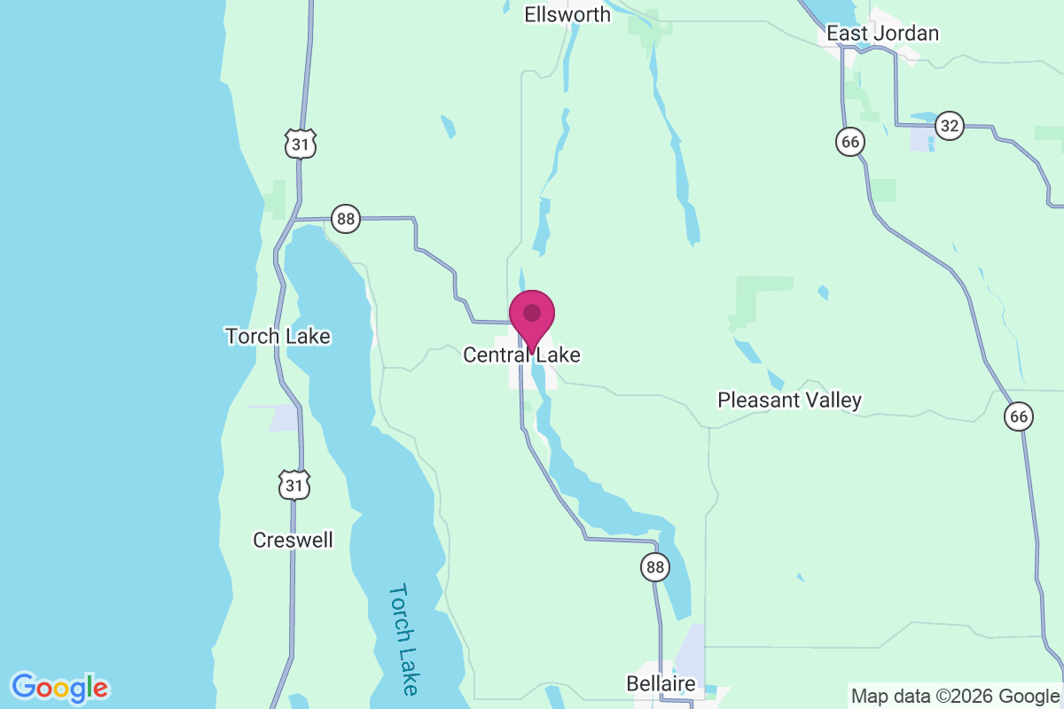 Central Lake map