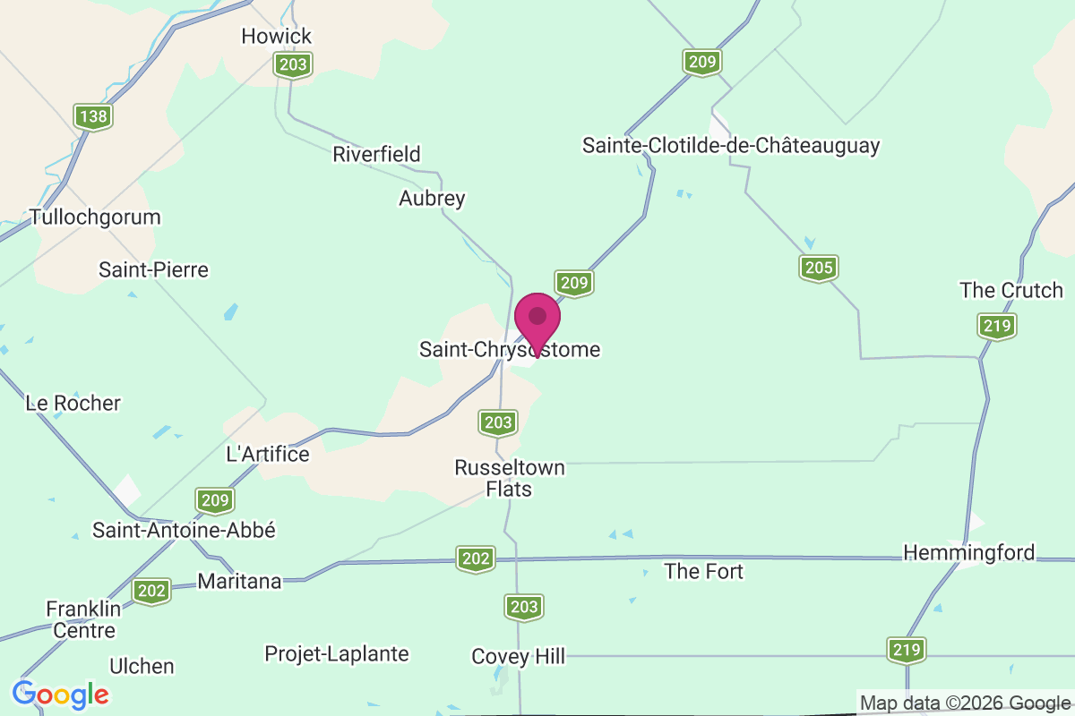 Saint-Chrysostome map