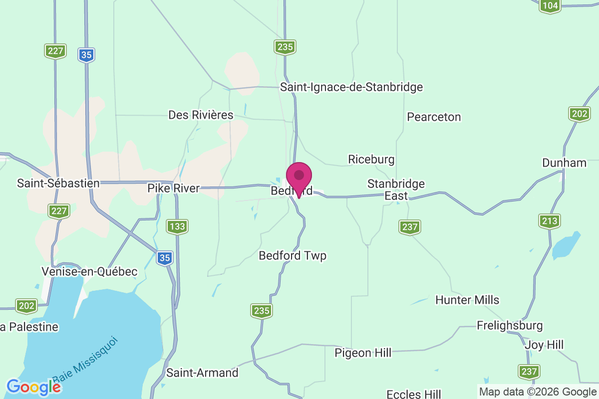 Bedford map