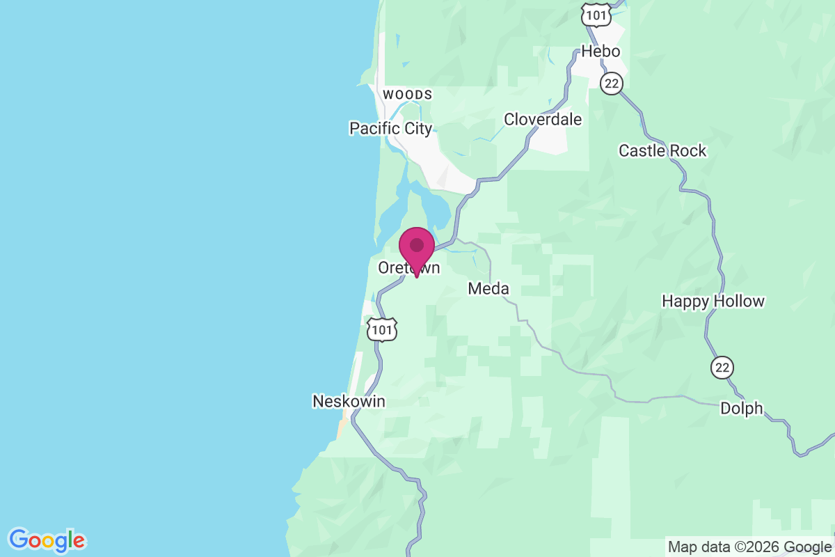 Oretown map