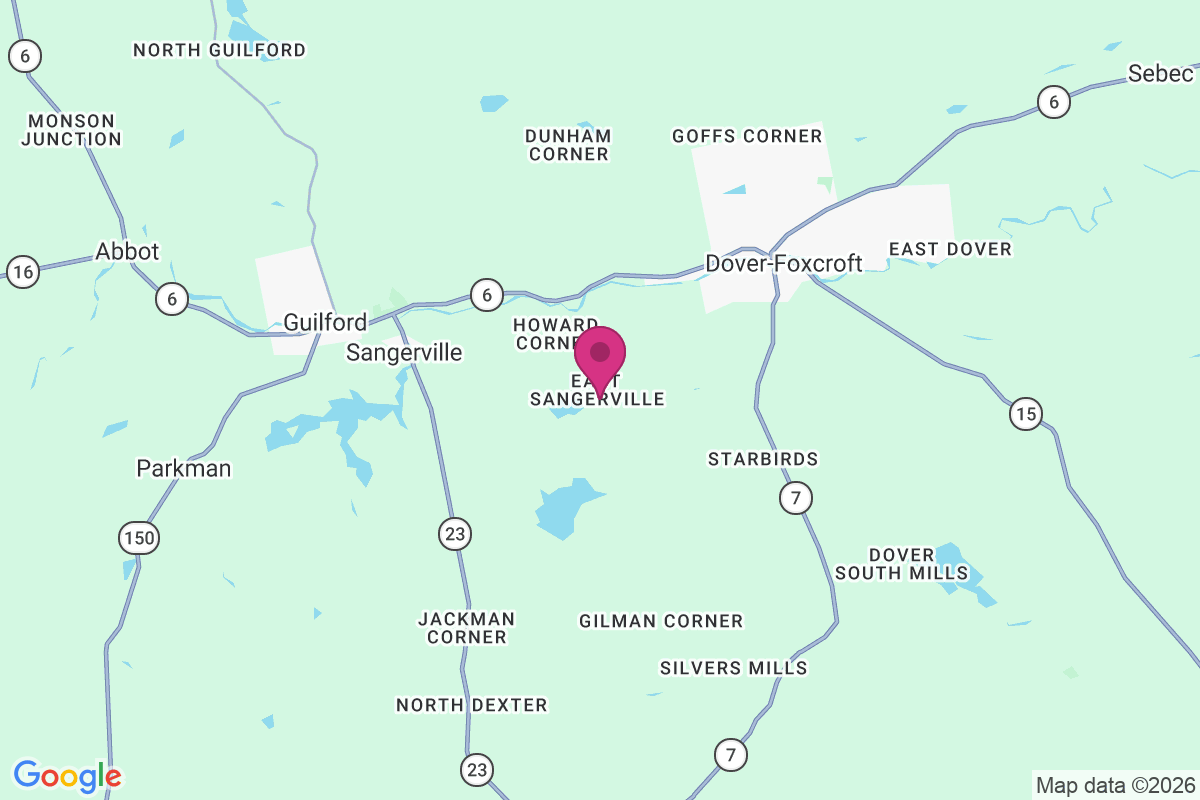 East Sangerville map