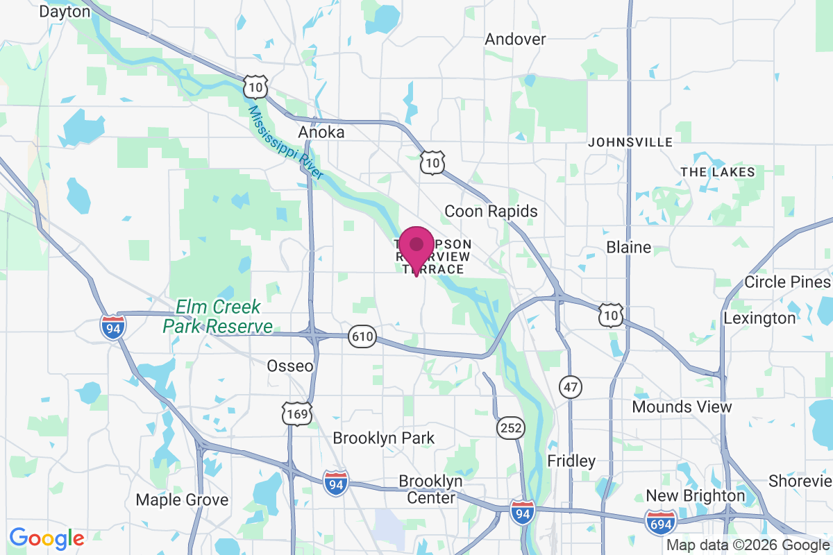 West Coon Rapids map