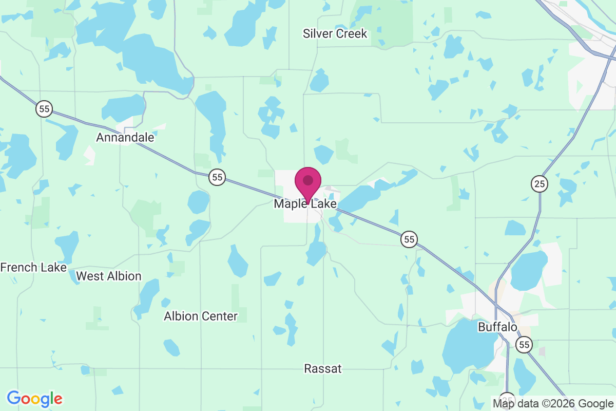 Maple Lake map