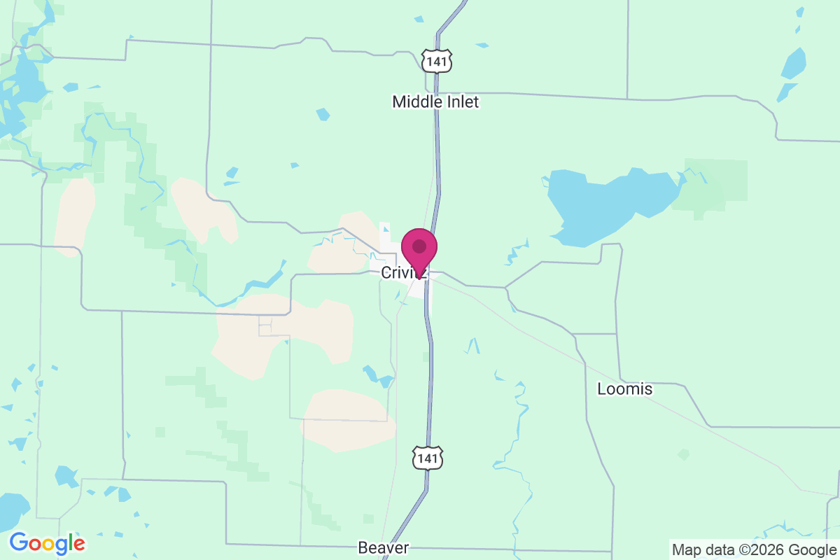 Crivitz map