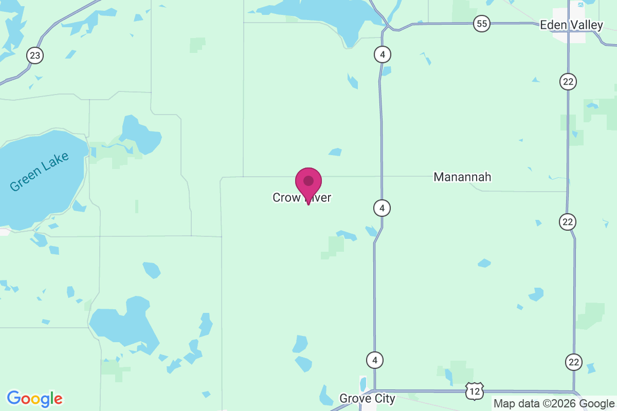 Crow River map