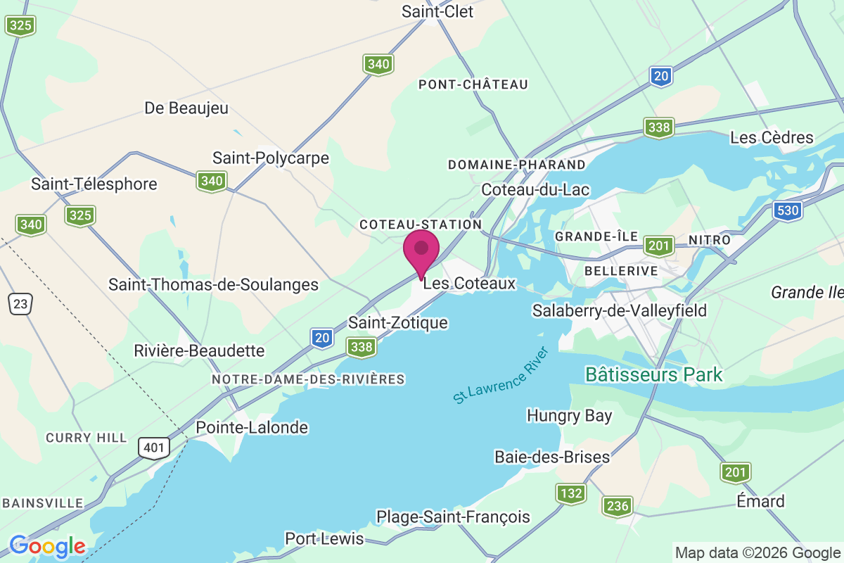 Coteau Station map