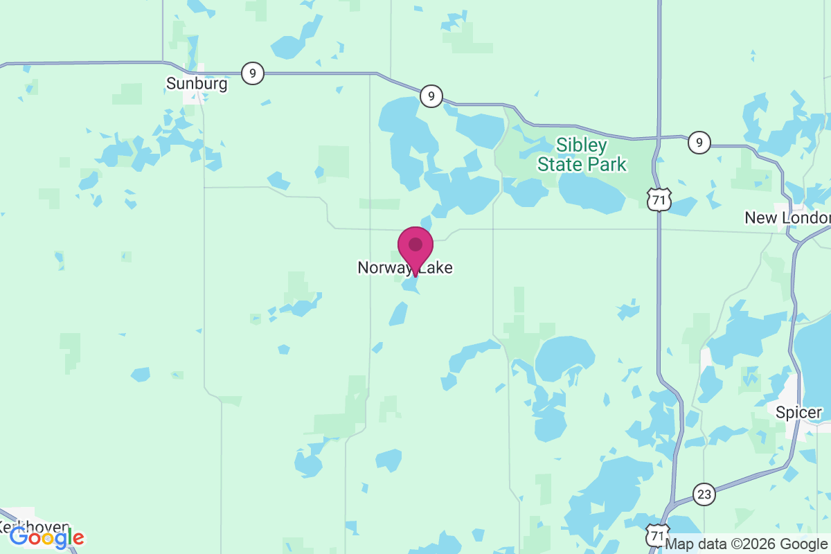 Norway Lake map