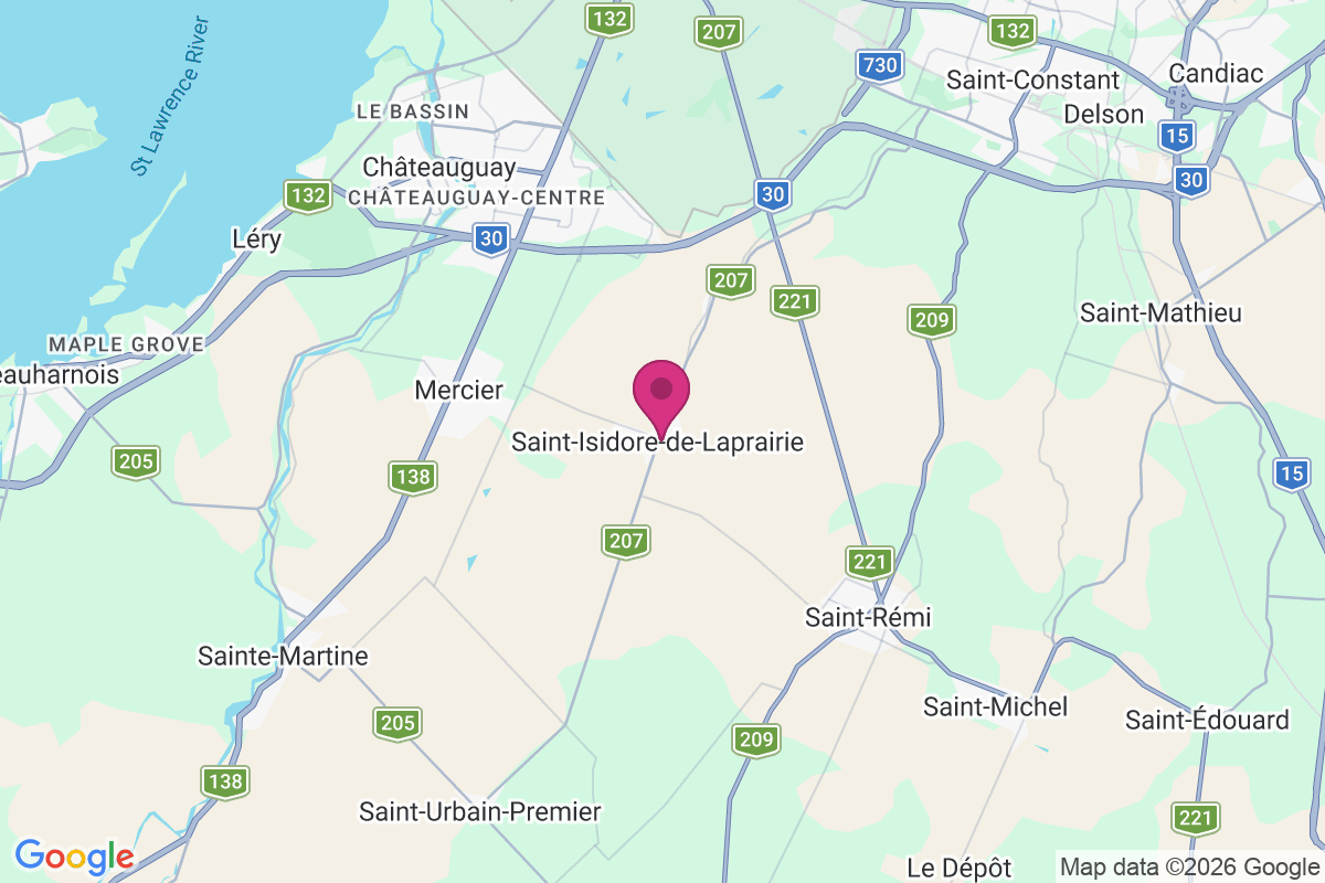 Saint-Isidore-de-Laprairie map