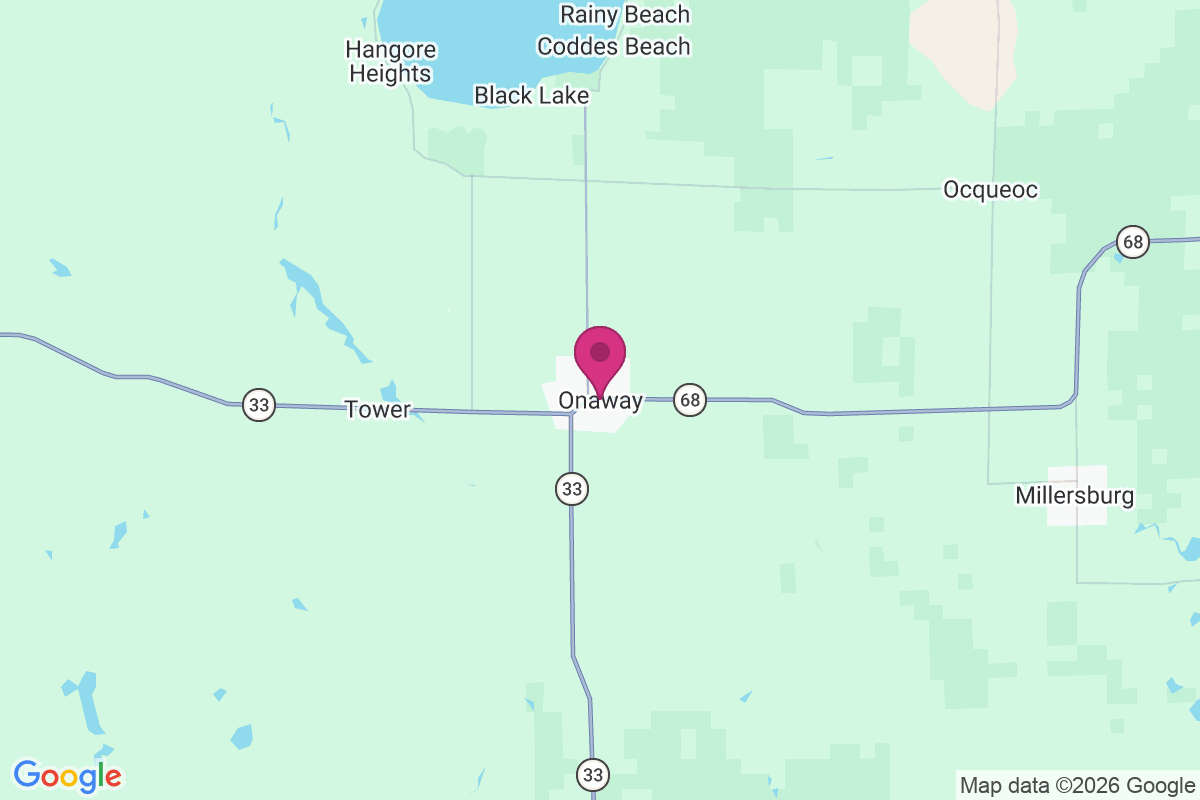 Onaway map