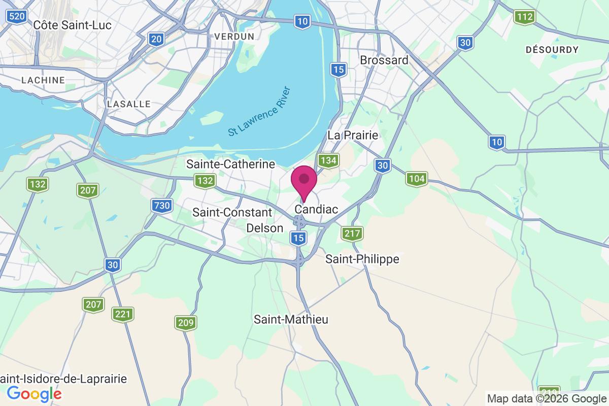Candiac map