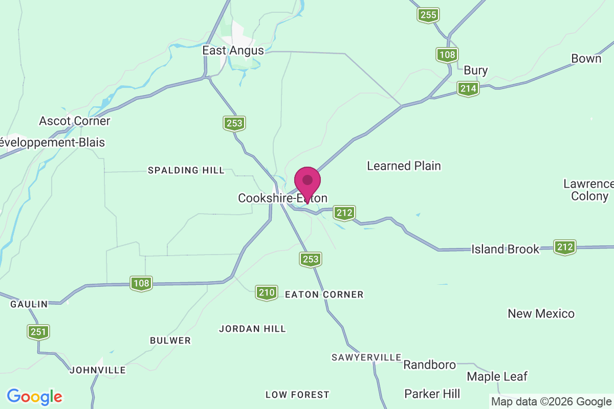 Cookshire map