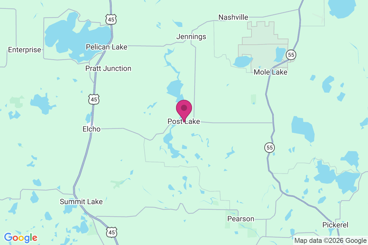 Post Lake map
