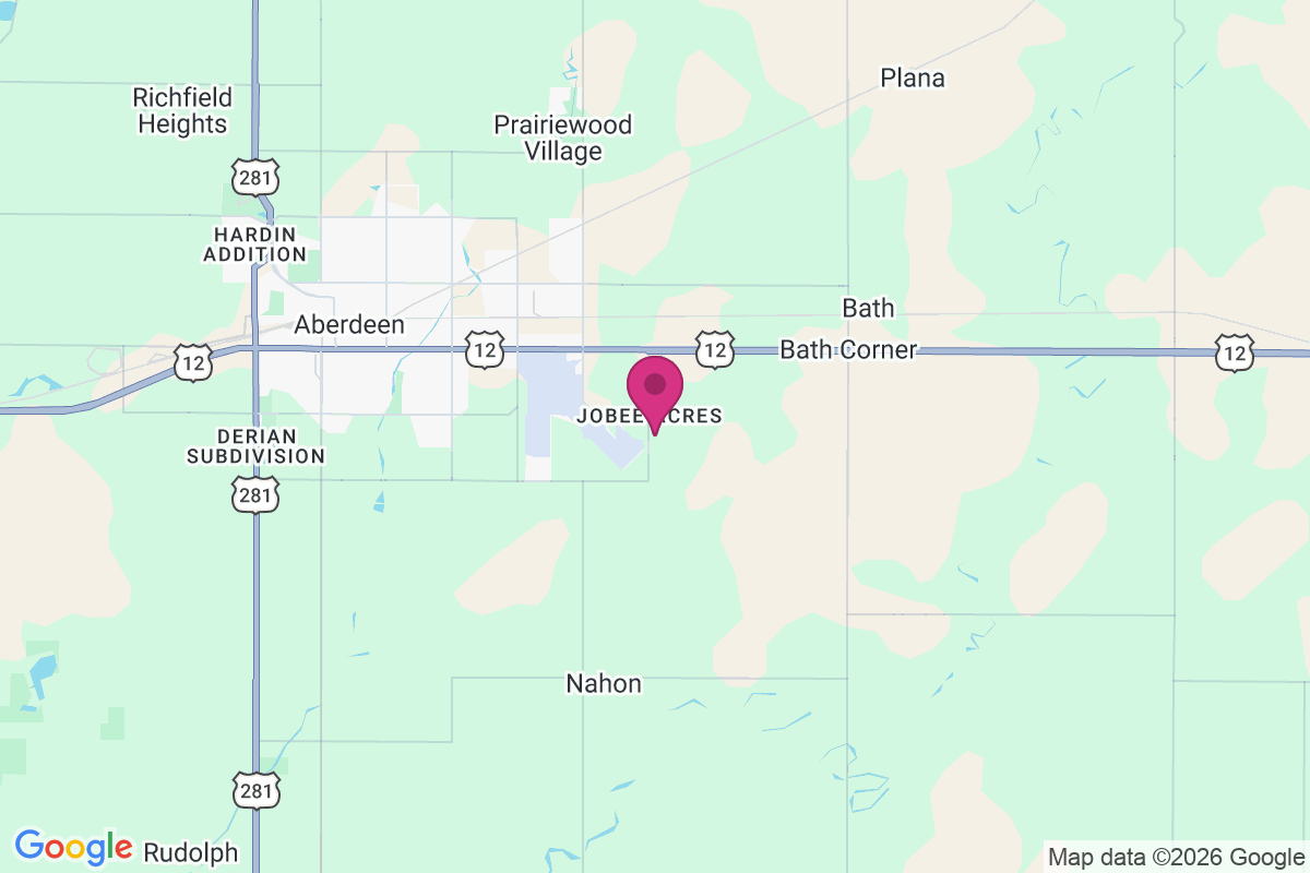 Jobee Acres map