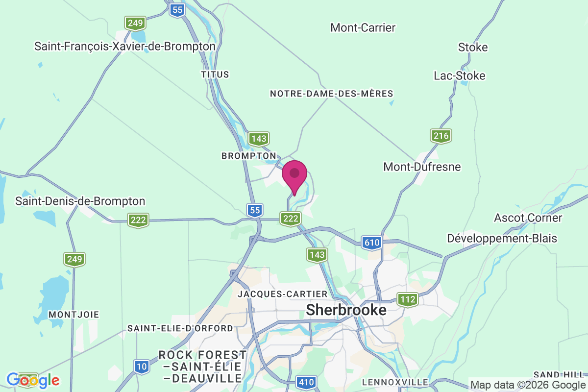 Bromptonville map