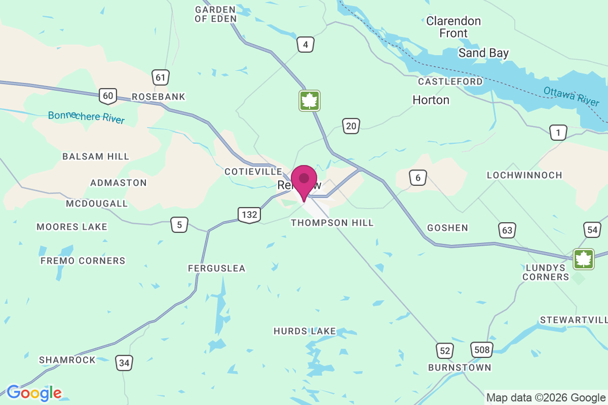 Burnstown map