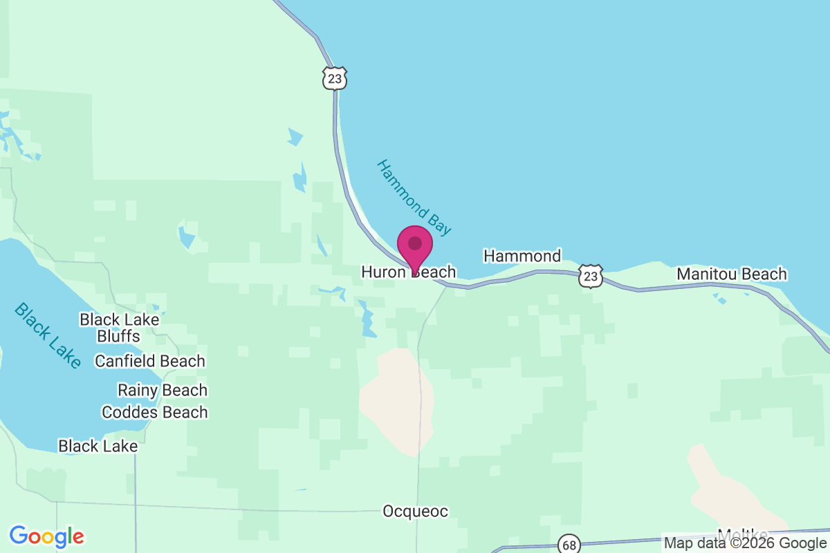Huron Beach map