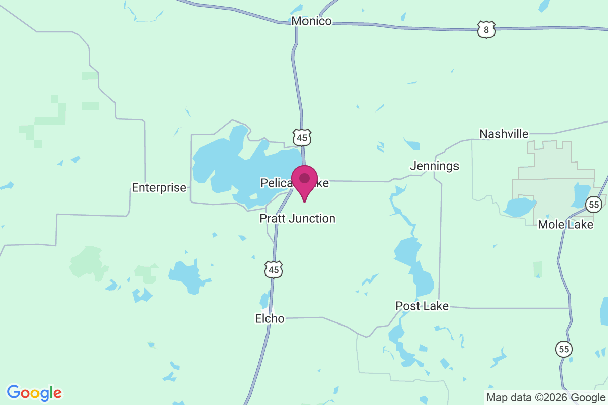 Pelican Lake map