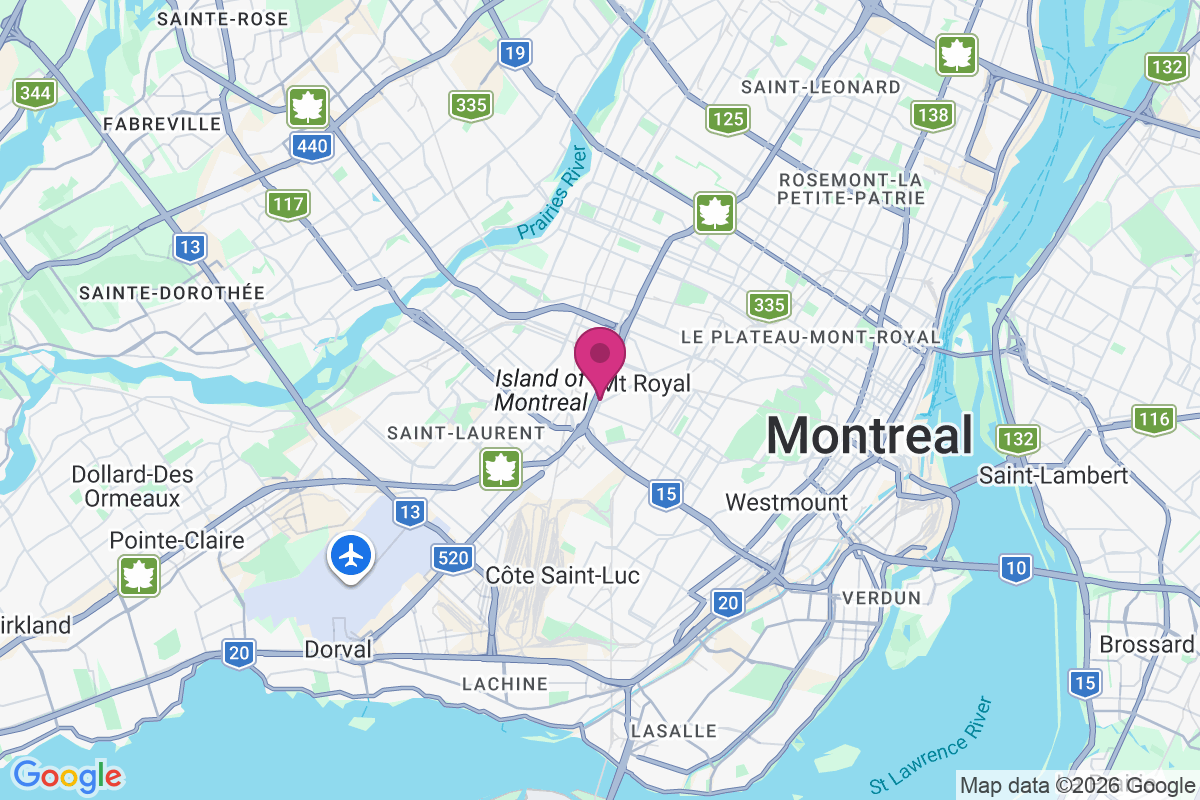 Saint-Laurent map