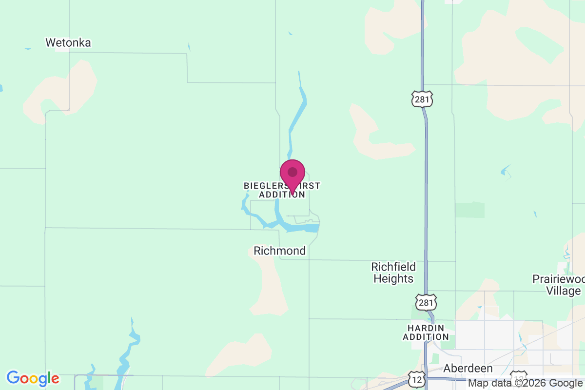 Bieglers First Addition map