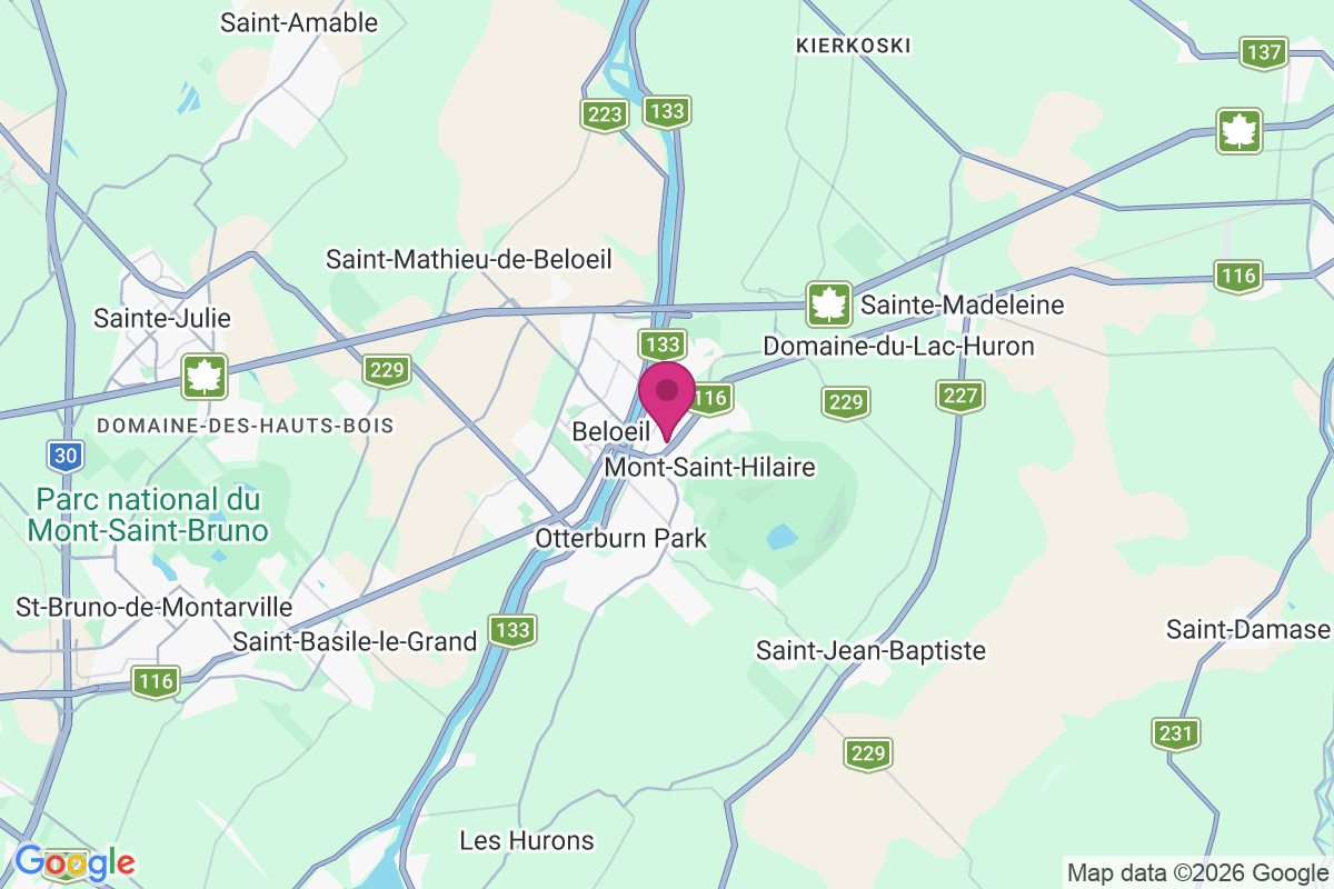 Mont-Saint-Hilaire map