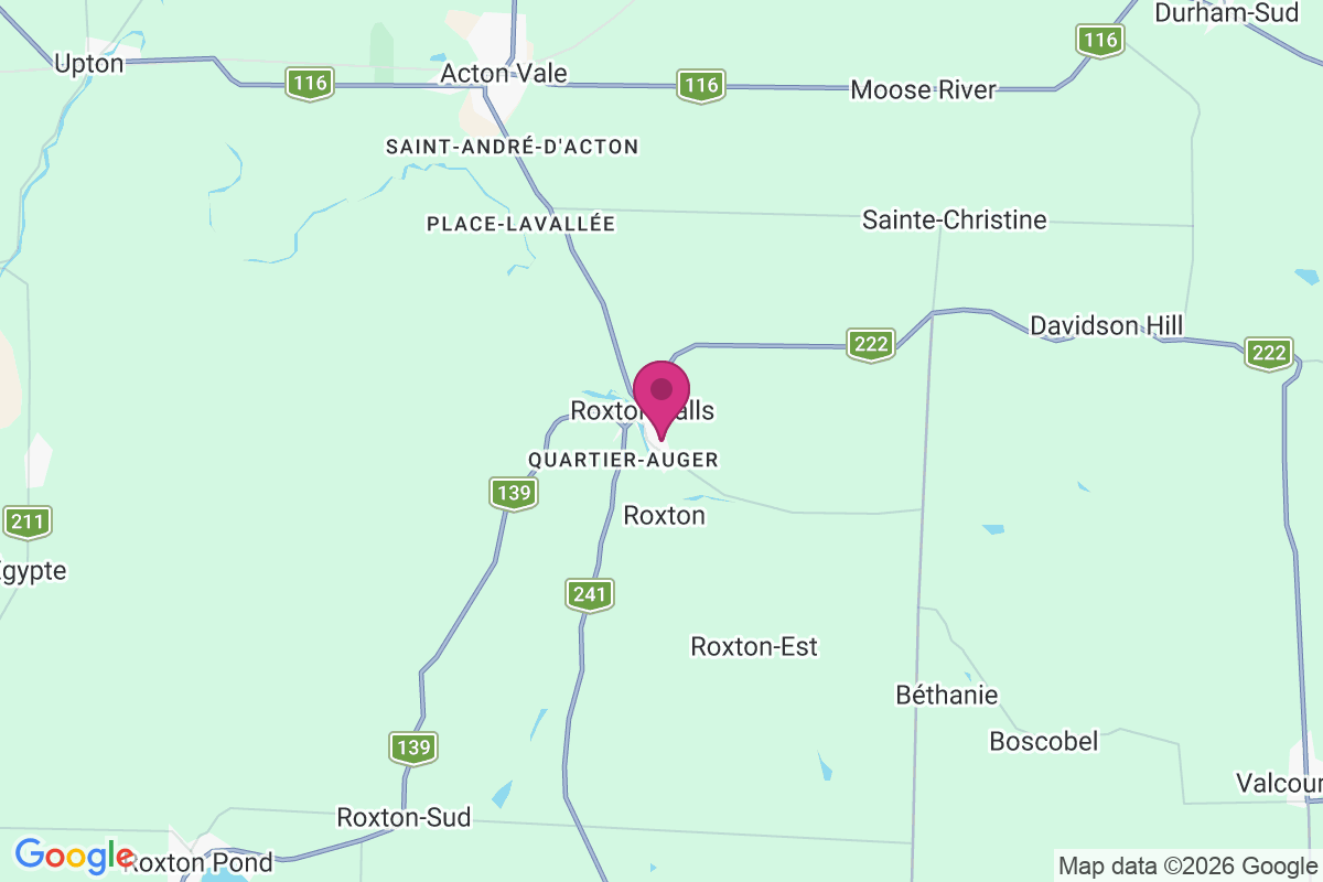 Roxton Falls map