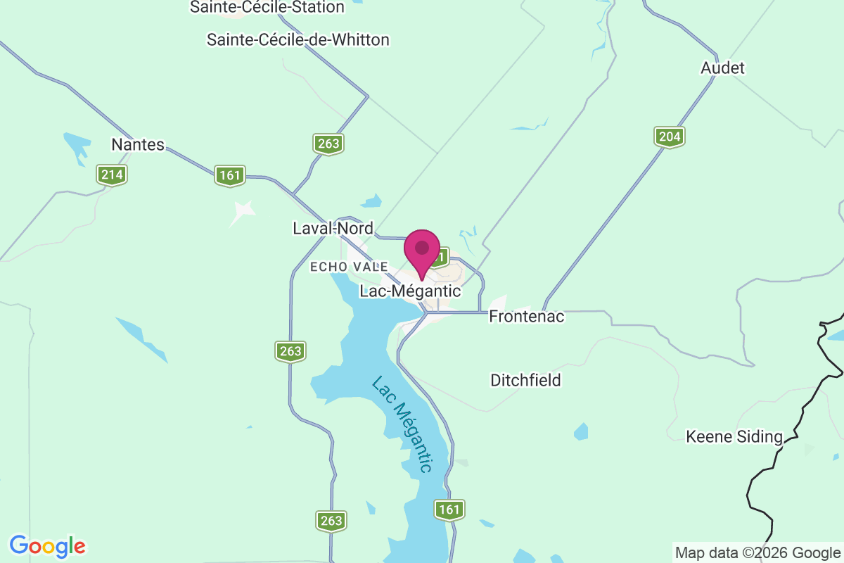 Lac-Megantic map