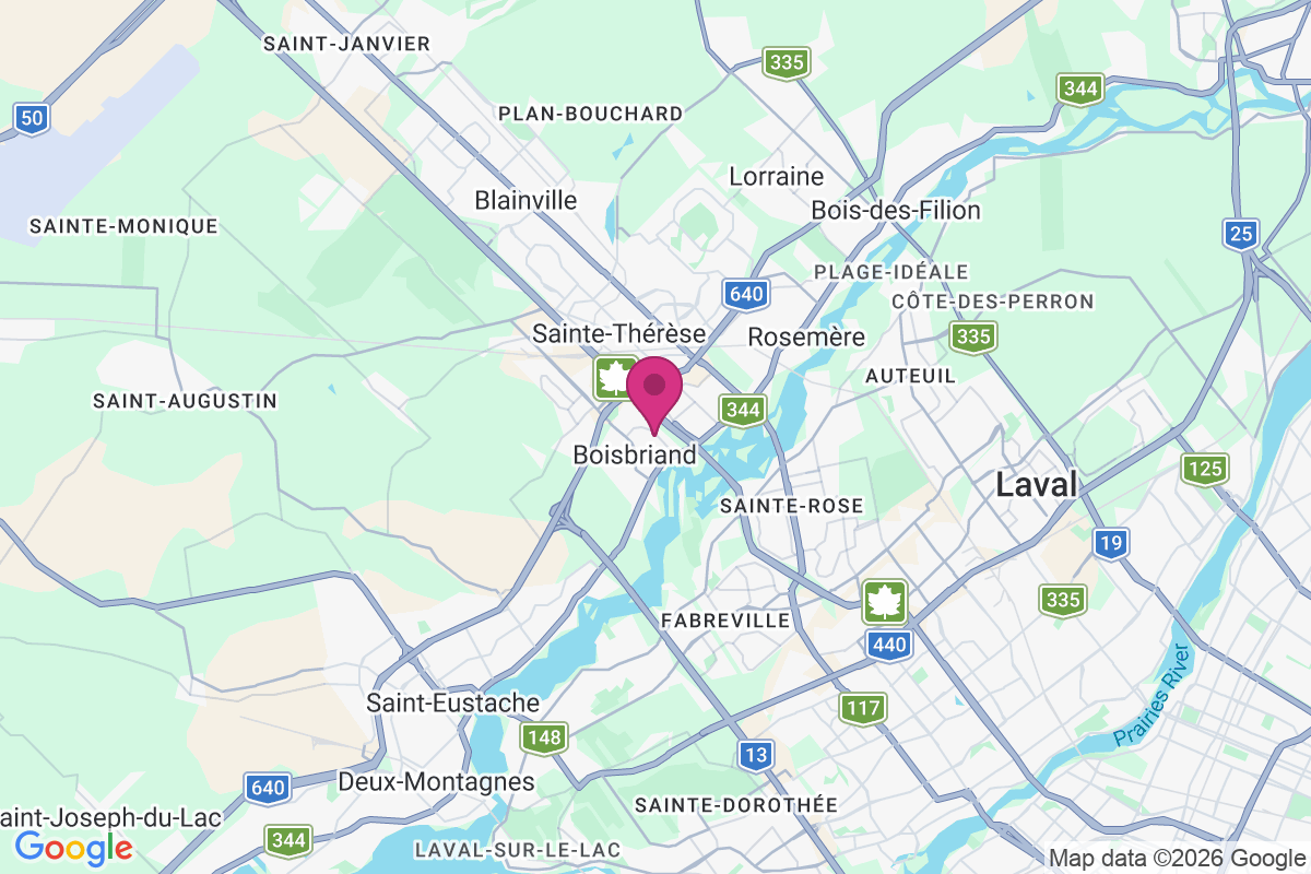Boisbriand map