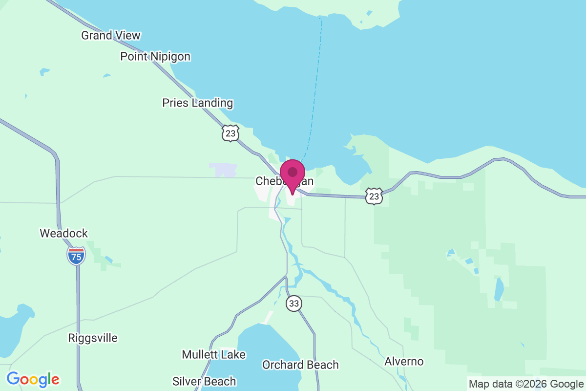 Cheboygan map