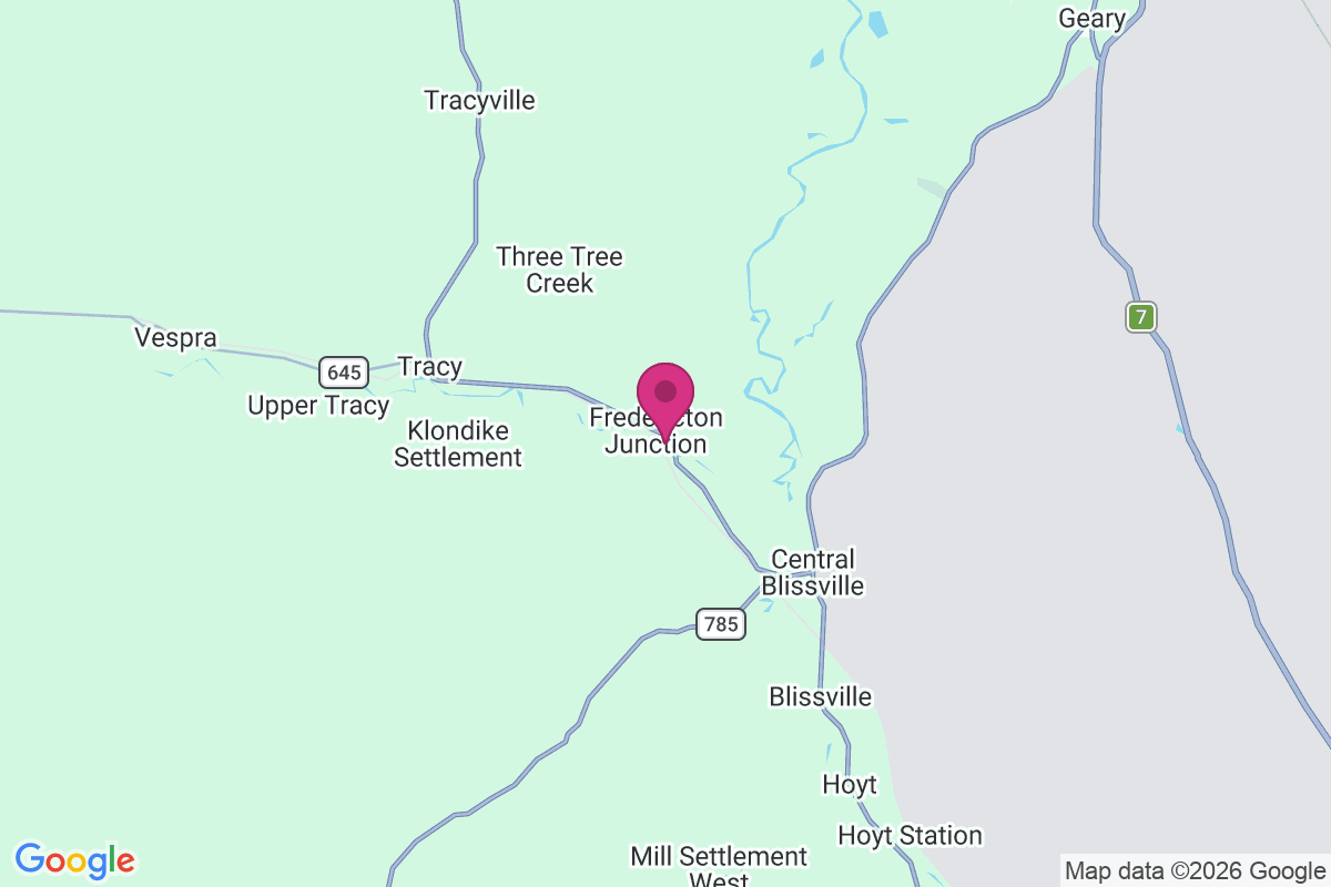 Fredericton Junction map