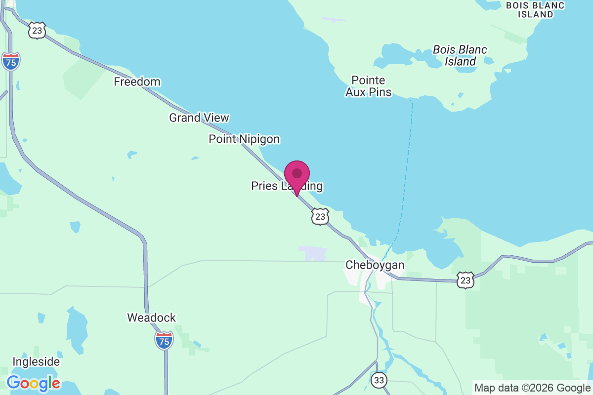 Pries Landing map