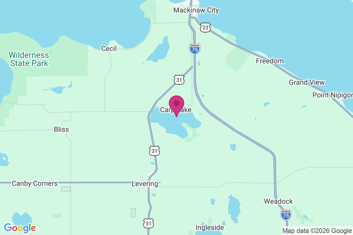 Carp Lake map