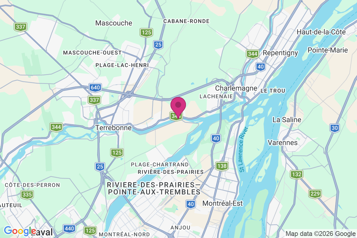 Lachenaie map