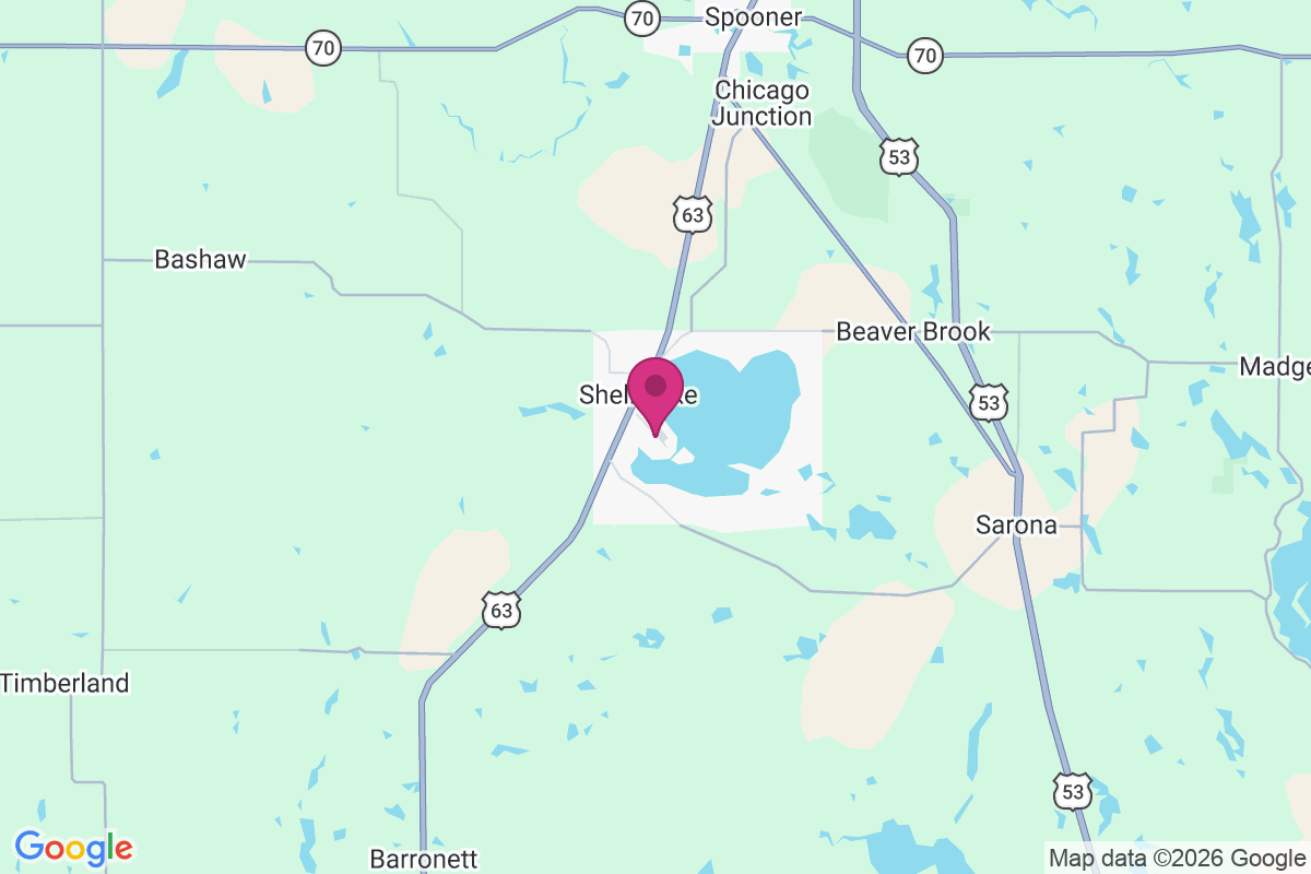 Shell Lake map