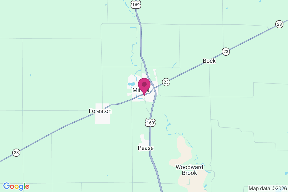 Milaca map