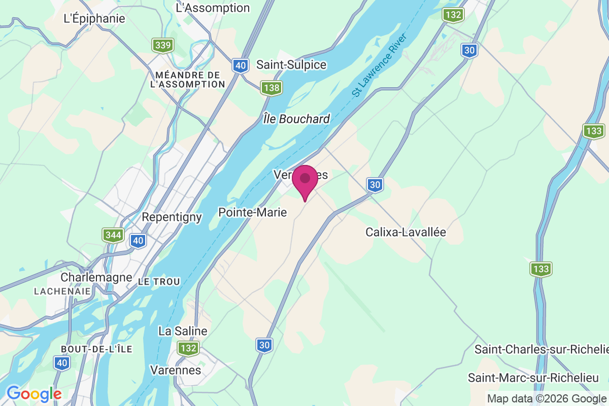 Vercheres map