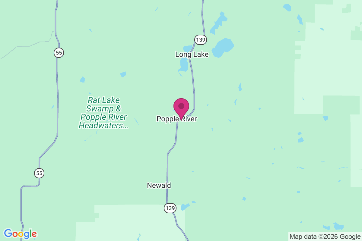 Popple River map