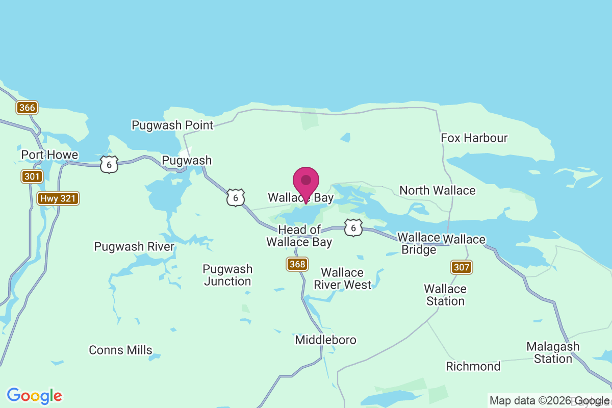Wallace Bay map