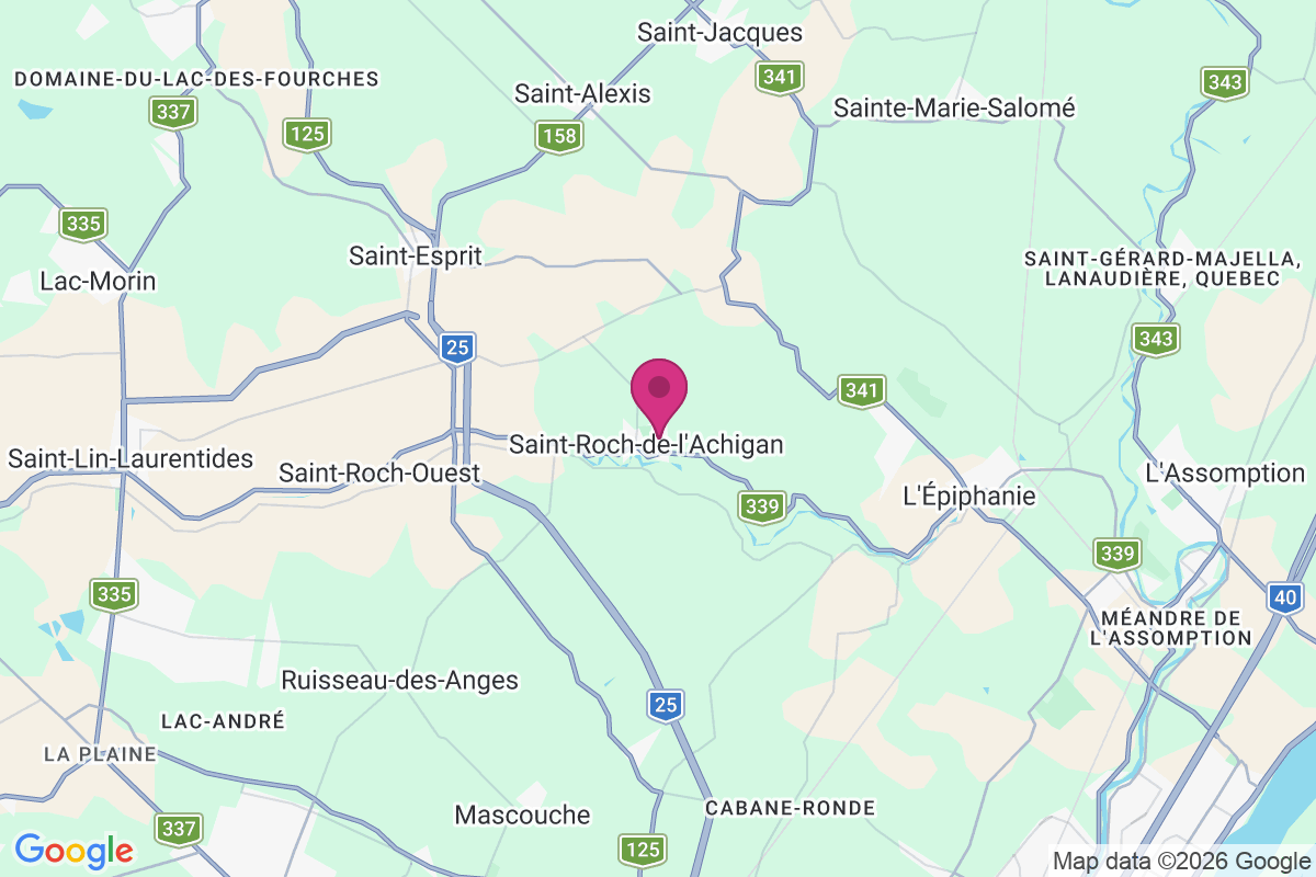 Saint-Roch-de-l'Achigan map