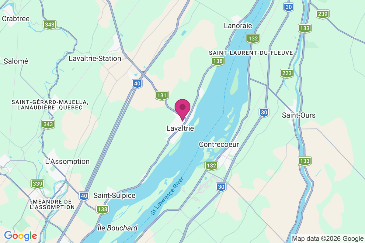 Lavaltrie map